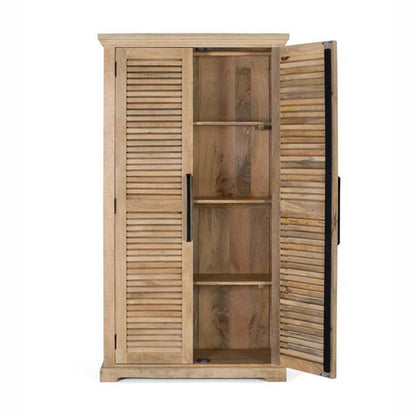 Armoire à 2 portes bois massif en manguier – Paran