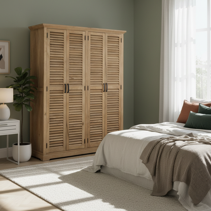 Armario 4 puertas madera maciza de mango – Paran