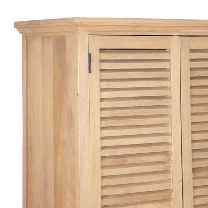 Armario de 2 puertas de madera maciza de mango – Paran