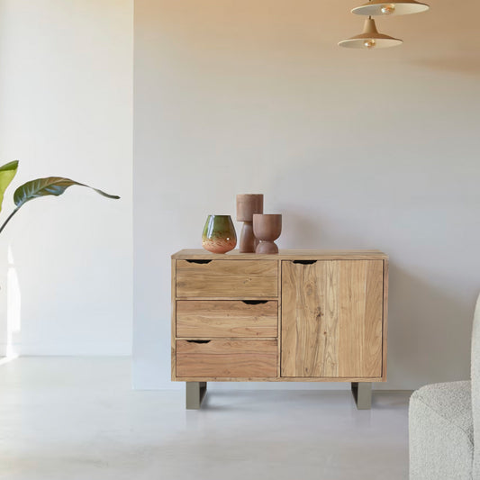 Buffet 1 porte 3 tiroirs | Acacia Forest