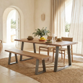 Mesa de jantar em madeira de acácia 180 cm | Forest II