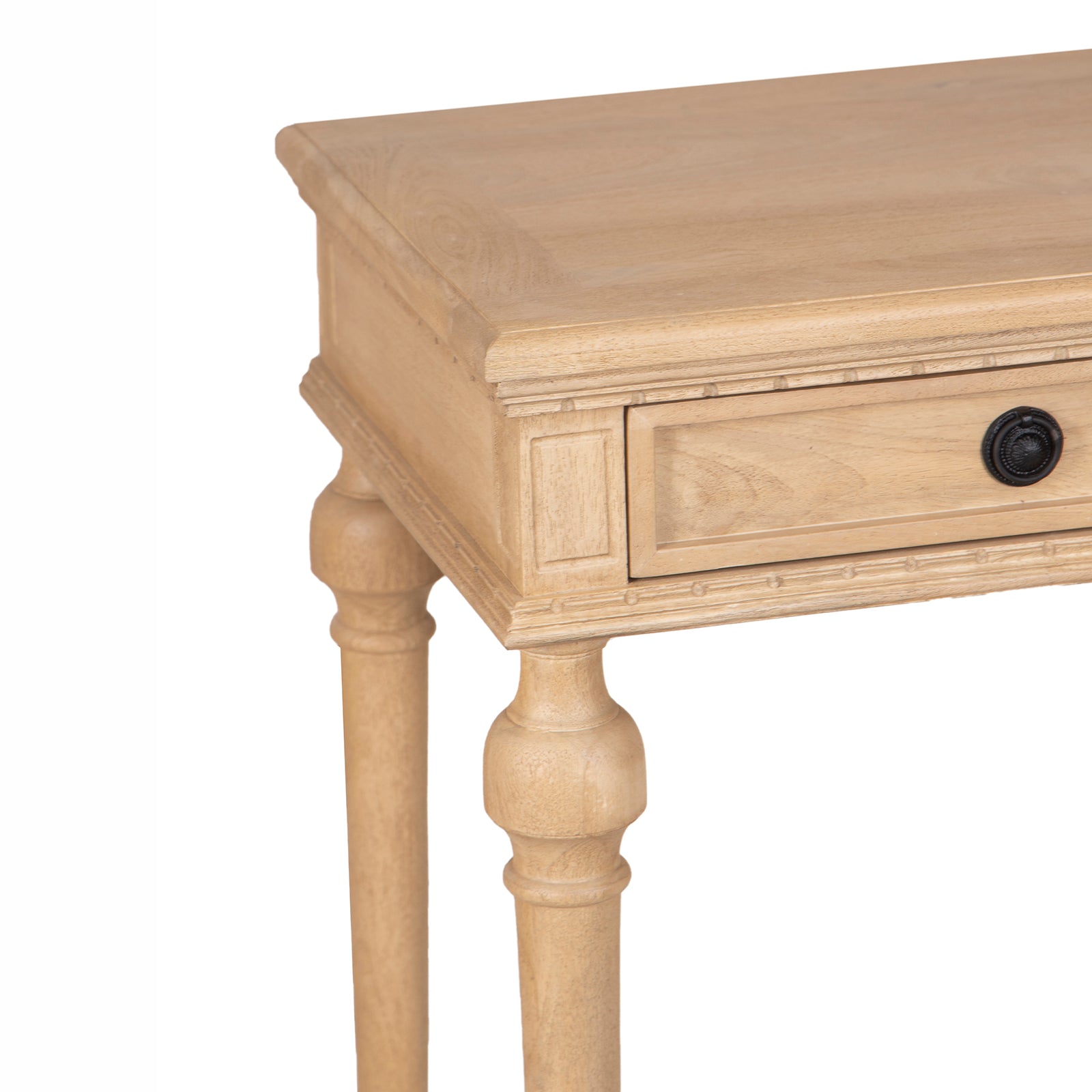 Console Boston en bois de manguier vue de dessus