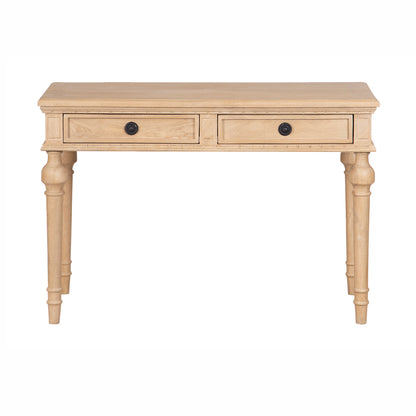 Détail du tiroir de la console Boston avec boutons en métal