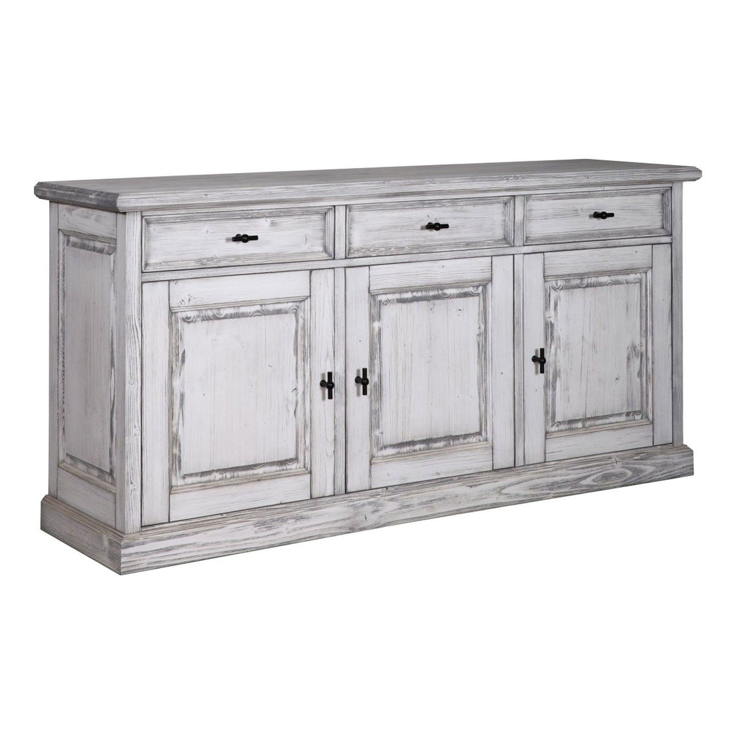 Aparador "Pinho Provence" com 3 portas e 3 gavetas
