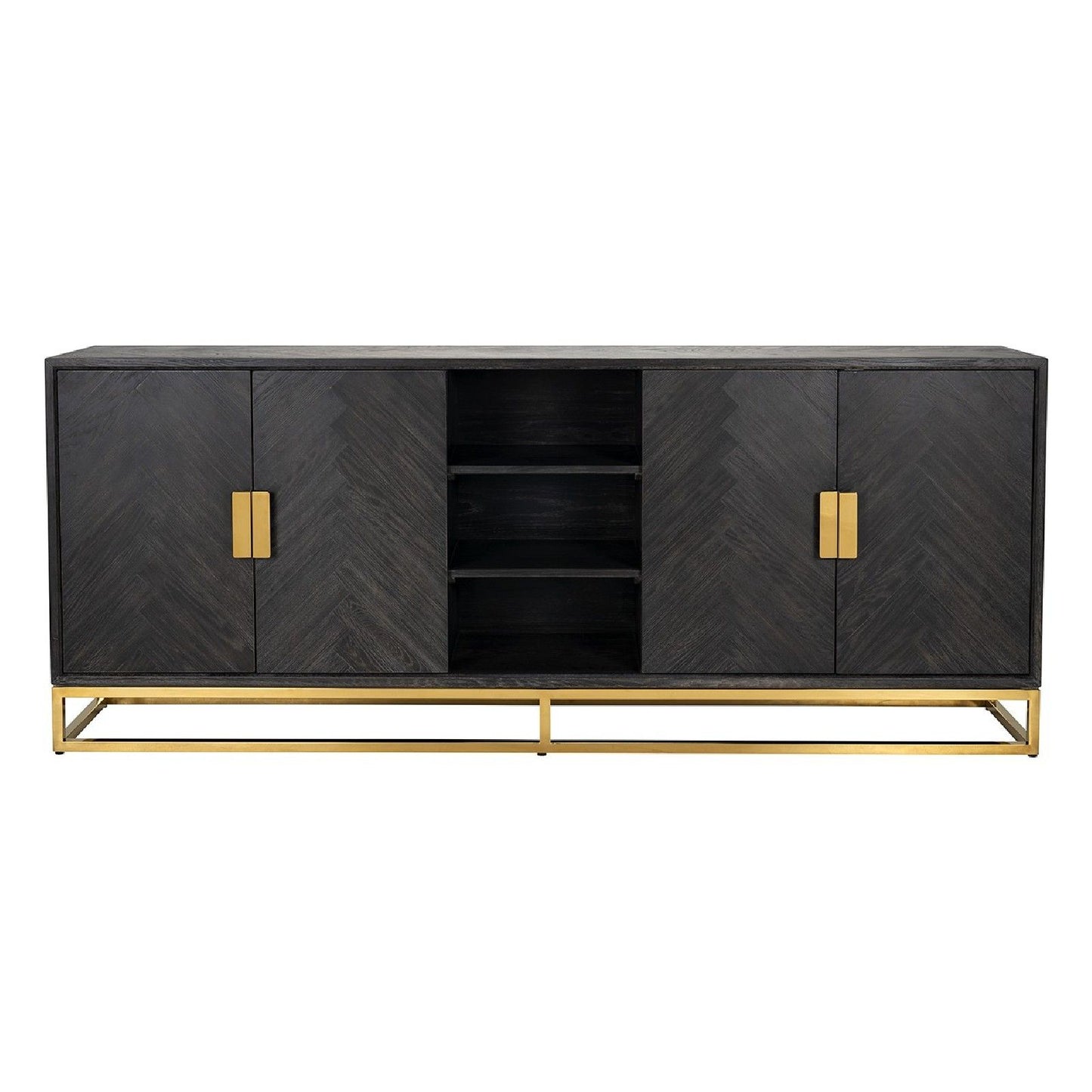 Aparador Blackbone Gold 4 portas + espaço aberto