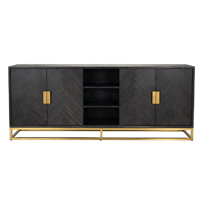 Aparador Blackbone Gold 4 portas + espaço aberto