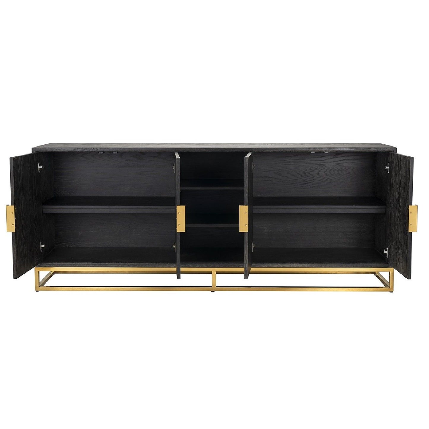 Aparador Blackbone Gold 4 portas + espaço aberto