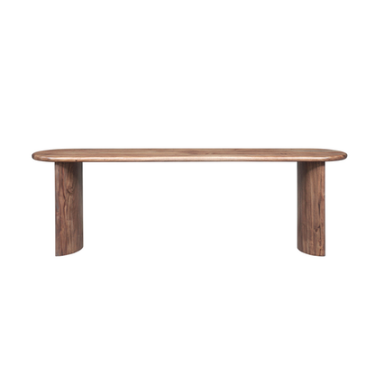 Banc arrondi bois massif | Acacia Ellipse