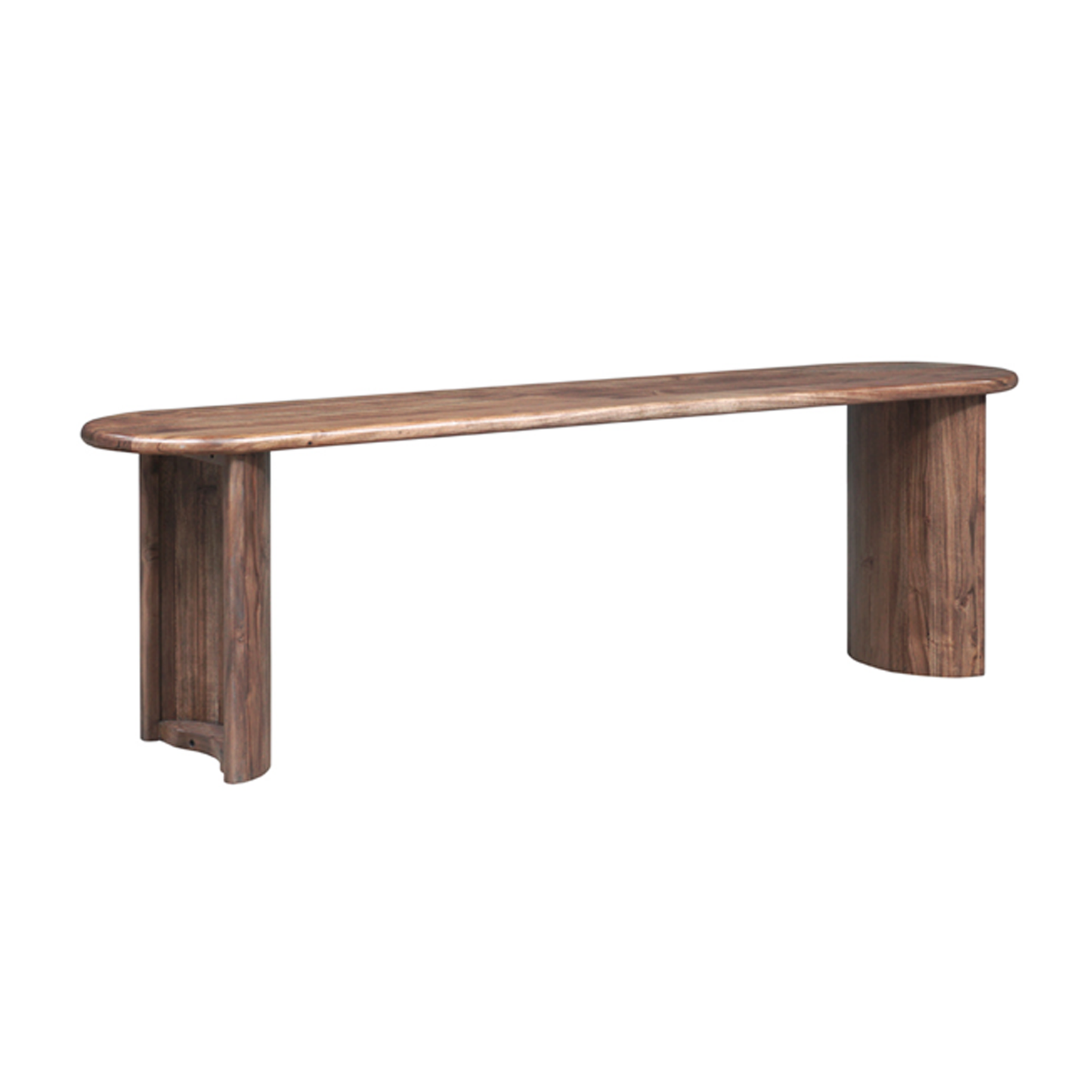 Banc arrondi bois massif | Acacia Ellipse
