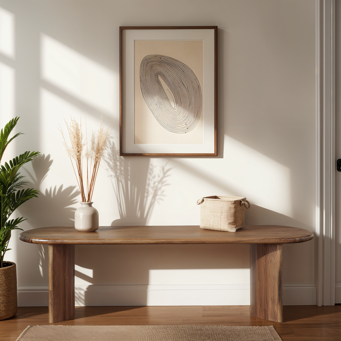 Banc arrondi bois massif | Acacia Ellipse