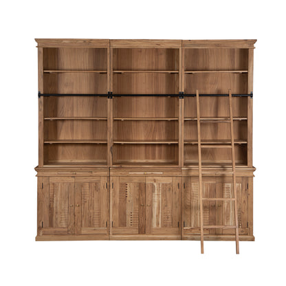 Librería de escalera H235 de acacia maciza | Pleiade IV
