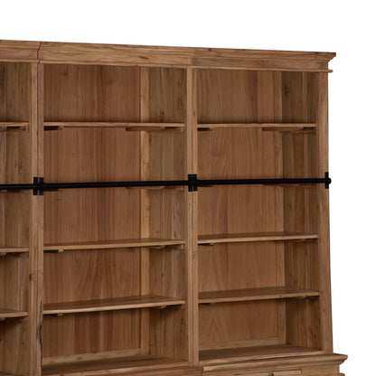 Librería de escalera H235 de acacia maciza | Pleiade IV