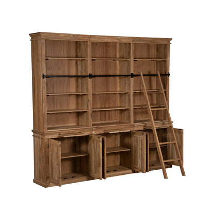 Librería de escalera H235 de acacia maciza | Pleiade IV
