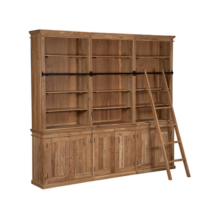 Librería de escalera H235 de acacia maciza | Pleiade IV