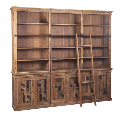Librería de escalera H235 de acacia maciza | Pleiade IV