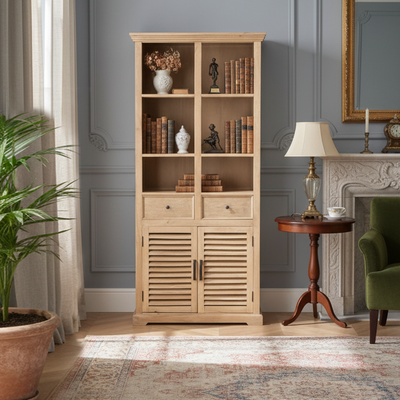 Bibliothèque en bois de manguier | Paran II