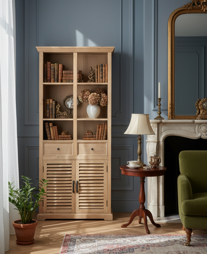 Bibliothèque en bois de manguier | Paran II
