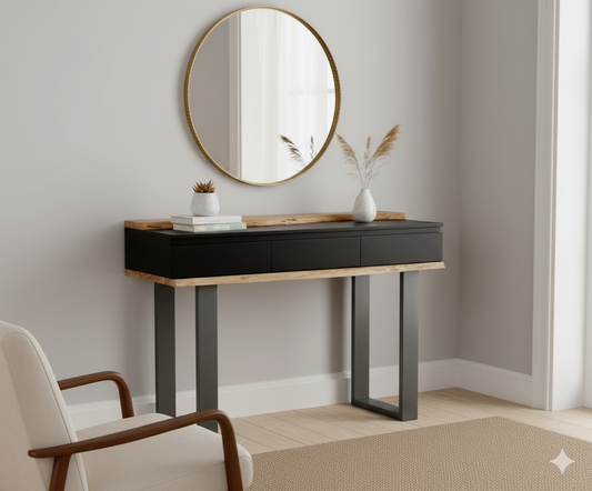 Console 3 tiroirs | Acacia Black