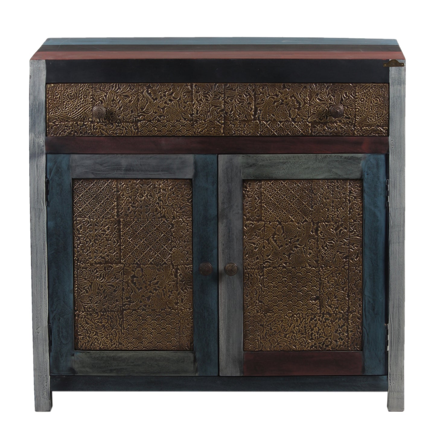 Aparador de 2 puertas y 1 cajón | Madera de mango Pushkar