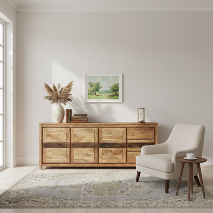 Aparador grande com 3 portas e 3 gavetas | Acacia Tatoo