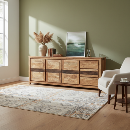 Aparador grande com 3 portas e 3 gavetas | Acacia Tatoo