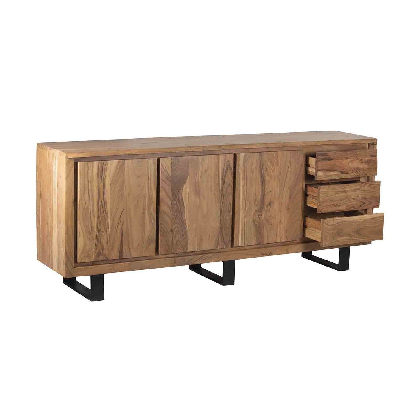Aparador baixo com 3 portas e 3 gavetas | Acacia Bunting