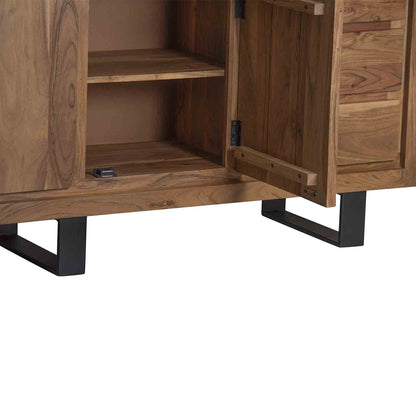 Aparador baixo com 3 portas e 3 gavetas | Acacia Bunting