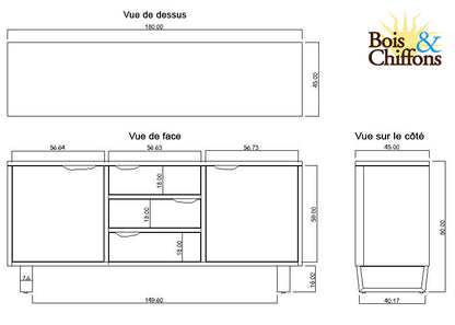 Buffet en bois | Acacia Forest