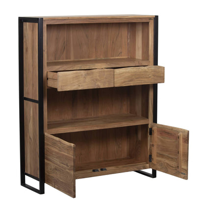 Aparador alto 2 portas 2 gavetas | Acacia Bunting
