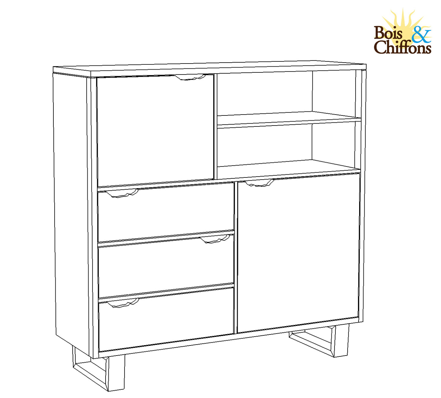 Buffet haut bois | Acacia Forest