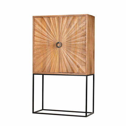 Buffet haut sculpté manguier | Solaris II