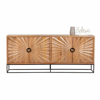 Buffet sculpté 4 porte Manguier | Solaris II