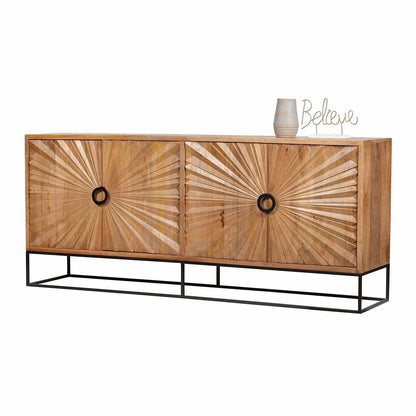 Buffet sculpté 4 porte Manguier | Solaris II
