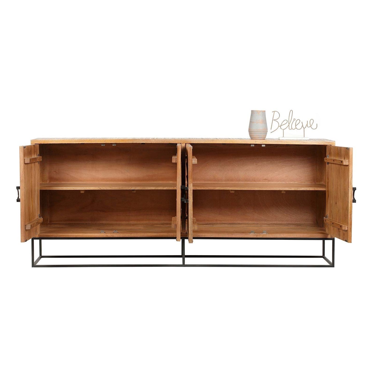 Buffet sculpté 4 porte Manguier | Solaris II
