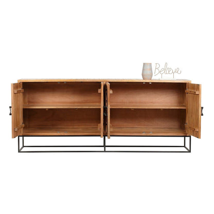 Buffet sculpté 4 porte Manguier | Solaris II