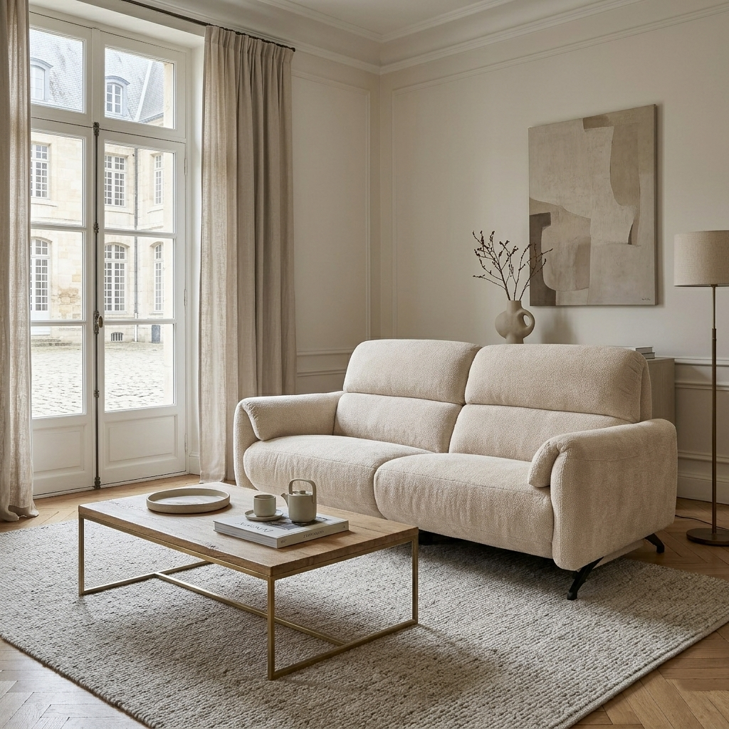 Sofá fijo de 2 plazas | Melbourne Beige