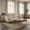 Sofá de 3 lugares com 2 relax - Chicago Bege