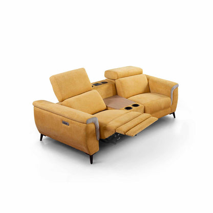 Sofá home cinema Mina de 2 lugares com apoio de braço central