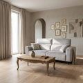 Canapé relax gris clair 3 places Zoa