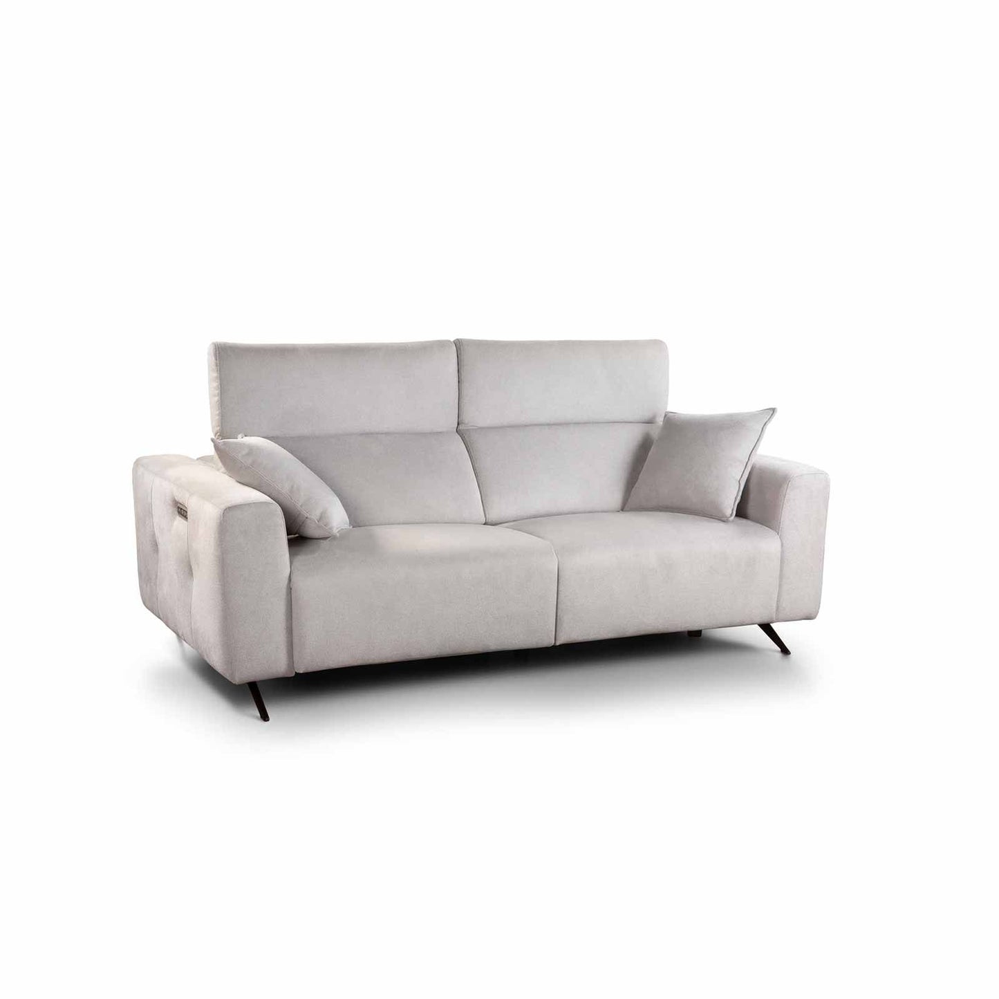 Sofá de relaxamento Zoa de 3 lugares cinza claro