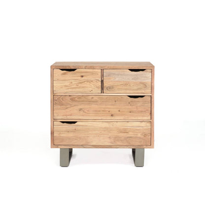 Commode 4 tiroirs en acacia massif | Acacia Forest