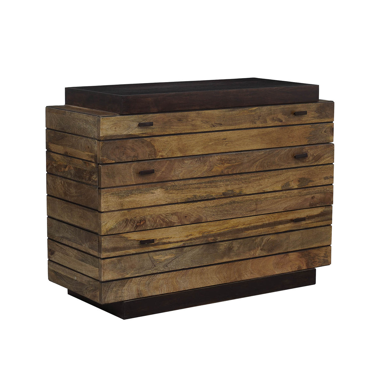 Cômoda bicolor de madeira maciça 3T | Herods Mango