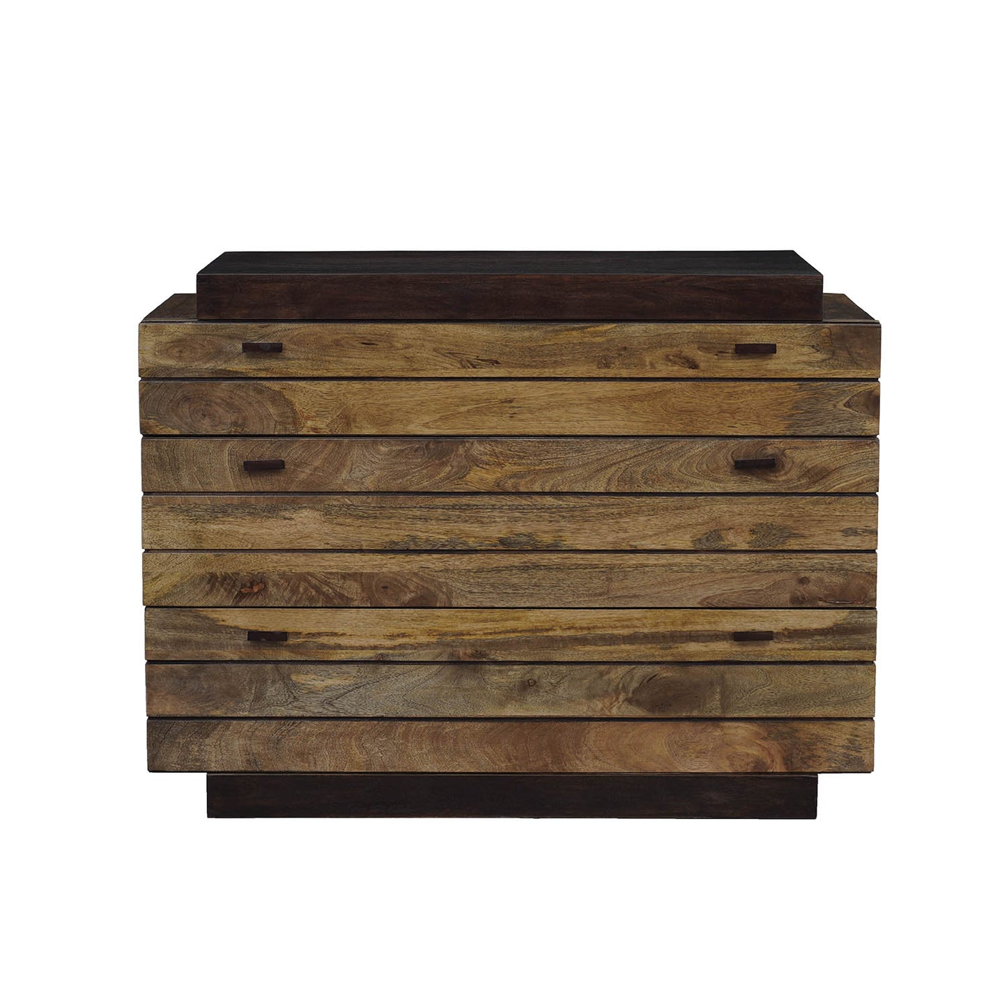 Cômoda bicolor de madeira maciça 3T | Herods Mango