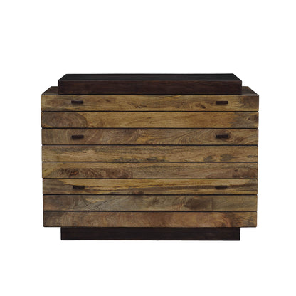 Cômoda bicolor de madeira maciça 3T | Herods Mango