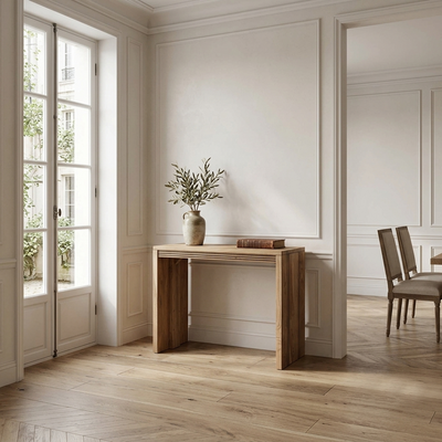 Console extensible naturelle | Acacia Katan II