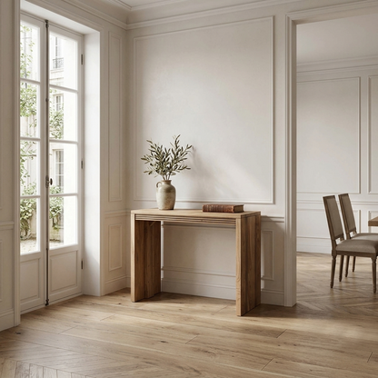 Console extensible naturelle | Acacia Katan II