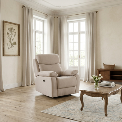 Fauteuil Relax Électrique Creme - Singapore