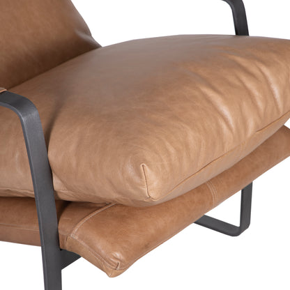 Fauteuil cuir beige – Damo