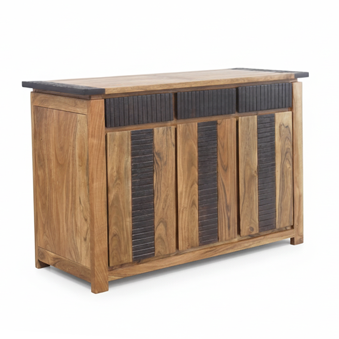 Buffet 3 Portes 3 Tiroirs | Acacia Moon