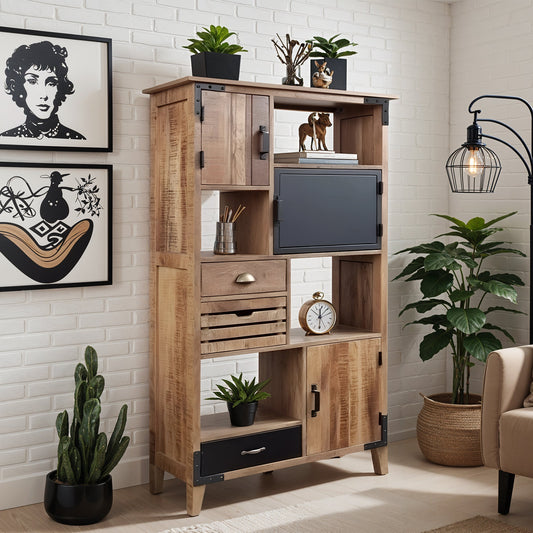 Bibliothèque à tiroirs | Manguier Farm II